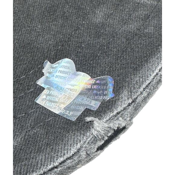 Von Dutch Strapback Hat Charcoal Washed Distressed Rips - Picture 7 of 7